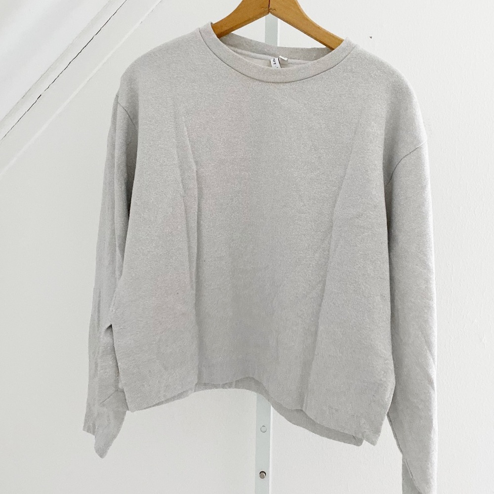 & Other Stories Metallic Crewneck Sweater